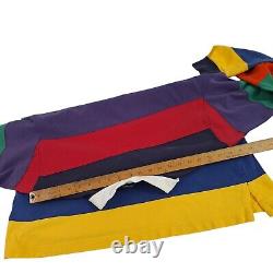 Polo Ralph Lauren Vintage 90s Rainbow Rugby Shirt Mens Large Colorblock L/S