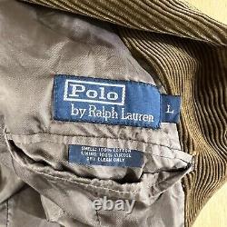 Polo Ralph Lauren Vintage Blazer Mens Sz Large (44R) Corduroy Sport Coat Jacket