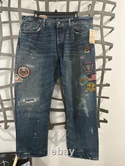 Polo Ralph Lauren Vintage Classic PRL Mojave Desert Trails Patch Jeans 36 X 32
