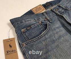 Polo Ralph Lauren Vintage Distressed Repaired Stitched Relaxed Straight Jeans 31