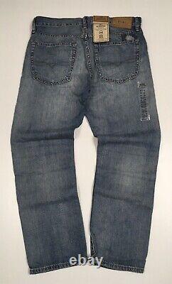 Polo Ralph Lauren Vintage Distressed Repaired Stitched Relaxed Straight Jeans 31