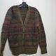 Polo Ralph Lauren Vintage Fair Isle Lambswool Merino Cardigan Sweater Xl Knit
