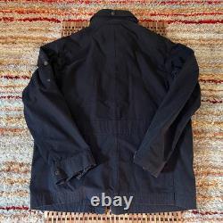 Polo Ralph Lauren Vintage Full Zip Utility Military Jacket Black Men's XL VTG