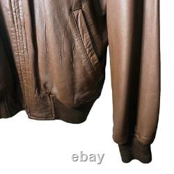 Polo Ralph Lauren Vintage Genuine Leather Jacket Brown Medium
