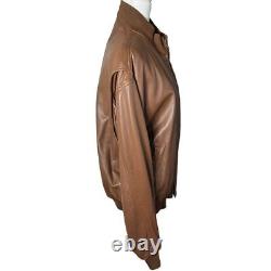 Polo Ralph Lauren Vintage Genuine Leather Jacket Brown Medium