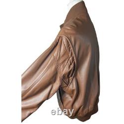 Polo Ralph Lauren Vintage Genuine Leather Jacket Brown Medium