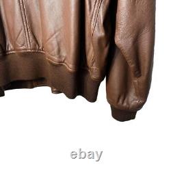 Polo Ralph Lauren Vintage Genuine Leather Jacket Brown Medium