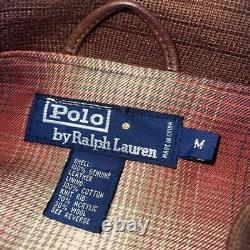 Polo Ralph Lauren Vintage Genuine Leather Jacket Brown Medium