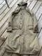Polo Ralph Lauren Vintage Hooded Wool Lined Long Coat Nylon / Cotton Tan 1990s