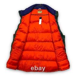 Polo Ralph Lauren Vintage Outdoor Down Vest Jacket Size 2XL Tall Colorblock NWT