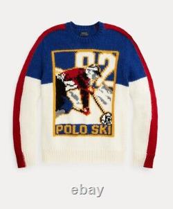 Polo Ralph Lauren Vintage POLO Ski Wool Blend Sweater Men's Sz S Retail $398
