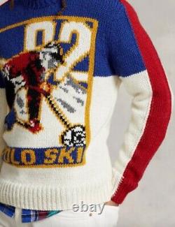 Polo Ralph Lauren Vintage POLO Ski Wool Blend Sweater Men's Sz S Retail $398