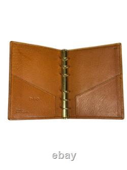 Polo Ralph Lauren Vintage Planner 6 Ring Leather/Blue Canvas with Flesh Ponies