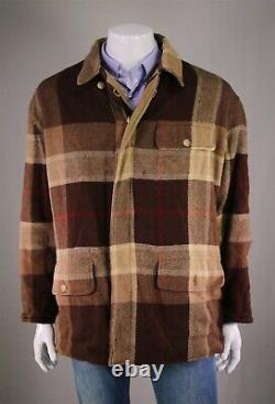 Polo Ralph Lauren Vintage Reversible Wool-Alpaca-Cotton Barn Coat Jacket L