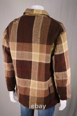 Polo Ralph Lauren Vintage Reversible Wool-Alpaca-Cotton Barn Coat Jacket L