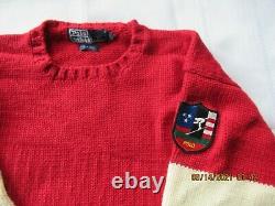 Polo Ralph Lauren Vintage Ski Sweater 100% Wool Size L