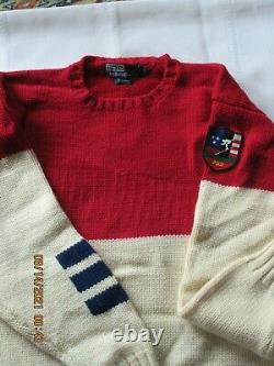 Polo Ralph Lauren Vintage Ski Sweater 100% Wool Size L