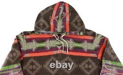 Polo Ralph Lauren Vintage Southwestern Aztec Full Zip Hoodie Sweatshirt XL