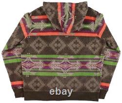 Polo Ralph Lauren Vintage Southwestern Aztec Full Zip Hoodie Sweatshirt XL