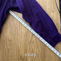 Polo Ralph Lauren Vintage Suede Button Shirt Purple Dress Up Rare XXL Size 18