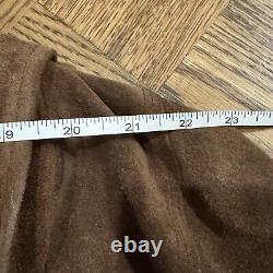 Polo Ralph Lauren Vintage Suede Trucker Jacket Boxy Cropped Fit Size XL Brown