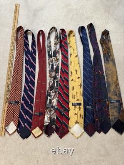 Polo Ralph Lauren Vintage Tie Lot, Silk, Wool, Preppy Americana / Ivy Style