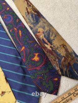 Polo Ralph Lauren Vintage Tie Lot, Silk, Wool, Preppy Americana / Ivy Style