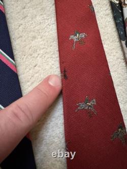 Polo Ralph Lauren Vintage Tie Lot, Silk, Wool, Preppy Americana / Ivy Style