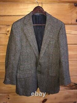 Polo Ralph Lauren Vintage USA Wool Tweed Jacket Mens Sz 40 RARE