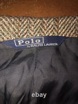 Polo Ralph Lauren Vintage USA Wool Tweed Jacket Mens Sz 40 RARE