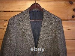 Polo Ralph Lauren Vintage USA Wool Tweed Jacket Mens Sz 40 RARE