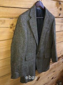 Polo Ralph Lauren Vintage USA Wool Tweed Jacket Mens Sz 40 RARE