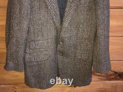 Polo Ralph Lauren Vintage USA Wool Tweed Jacket Mens Sz 40 RARE