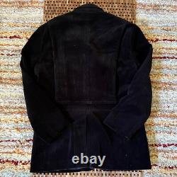 Polo Ralph Lauren Vintage VTG Black Cord Button Down Chore Jacket Men's Medium M