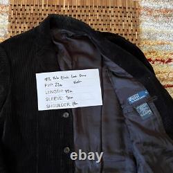 Polo Ralph Lauren Vintage VTG Black Cord Button Down Chore Jacket Men's Medium M