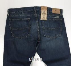 Polo Ralph Lauren Vintage Wash Distressed Repaired Stitched Slim Straight Jeans