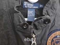 Polo Ralph Lauren Vntg multipocket Blk vest Men size L fishing Hunting Outdoors