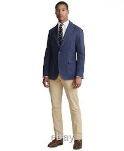 Polo Ralph Lauren Vtg Washed Gentleman Sport Coat Blazer Jacket Stretch Chino NV