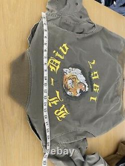 Polo Ralph Lauren XL Bomber Jacket Tiger Graphic Dragon RRL VTG Flight Aviator