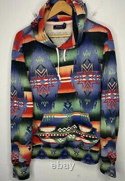 Polo Ralph Lauren X-Large Sweater Hoodie RRL Southwestern Aztec Beacon Yacht VTg