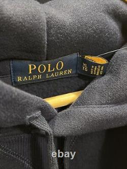 Polo Ralph Lauren X Vintage Gothic Hoodie Patch's Mens Navy Blue Sz XL New