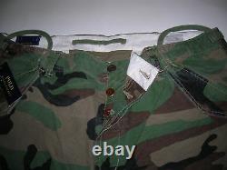 Polo Ralph Lauren military camo cargo pants vintage army BDU fatigues, MSRP $138
