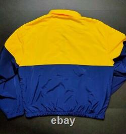 Polo Sport Ralph Lauren Men's Windbreaker Jacket Yellow Navy Blue Vintage 90s