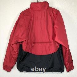 Polo Sport Ralph Lauren VTG Red Black 1/2 Zip Front Pullover Jacket Men's Size M