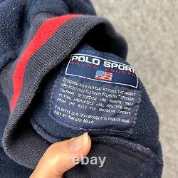 Polo Sport Ralph Lauren Vintage Varsity Jacket Men's Size Large USA Emblem