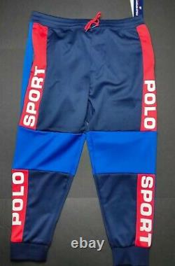 Polo Sport Ralph Lauren Vtg Retro Colorblocked Track Jogger Sweatpants Men's XL