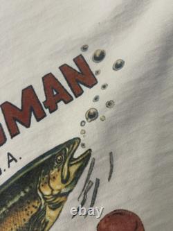 Polo Sport Vintage Ralph Lauren USA Sportsman XL Rare Sweatshirt Trout Fishing