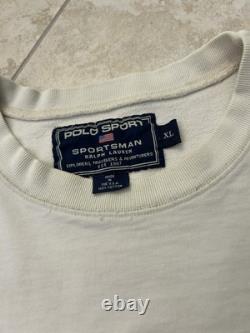 Polo Sport Vintage Ralph Lauren USA Sportsman XL Rare Sweatshirt Trout Fishing