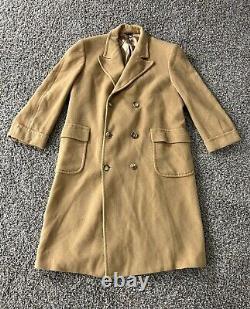 Polo University Club Ralph Lauren Trench Coat Men Camel Double Breasted Vintage
