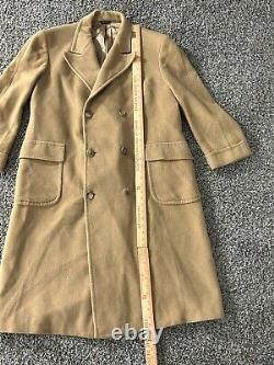 Polo University Club Ralph Lauren Trench Coat Men Camel Double Breasted Vintage